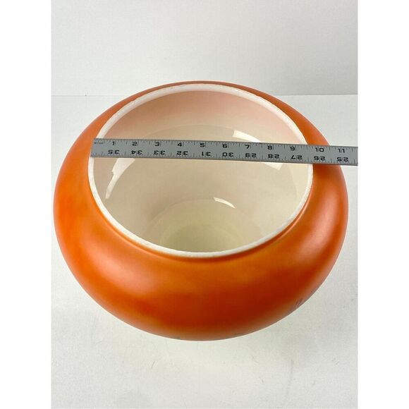 Antique Floral Hand Painted Gone w/ The Wind Milk Glass Hurricane Lamp Shade XL - Picture 6 of 7